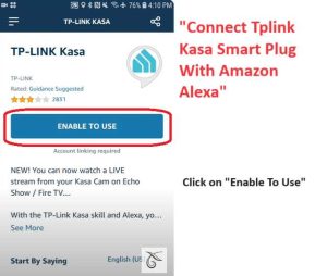 alexa setup with tplink kasa smart plug