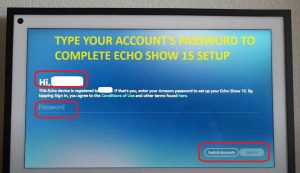 Type your amazon account password