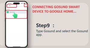 Link gosund smart app with google home